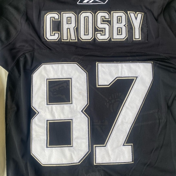 Reebok Pittsburgh Penguins Sidney Crosby NHL Jersey Inaugural Patch Adult 54 - Picture 3 of 5